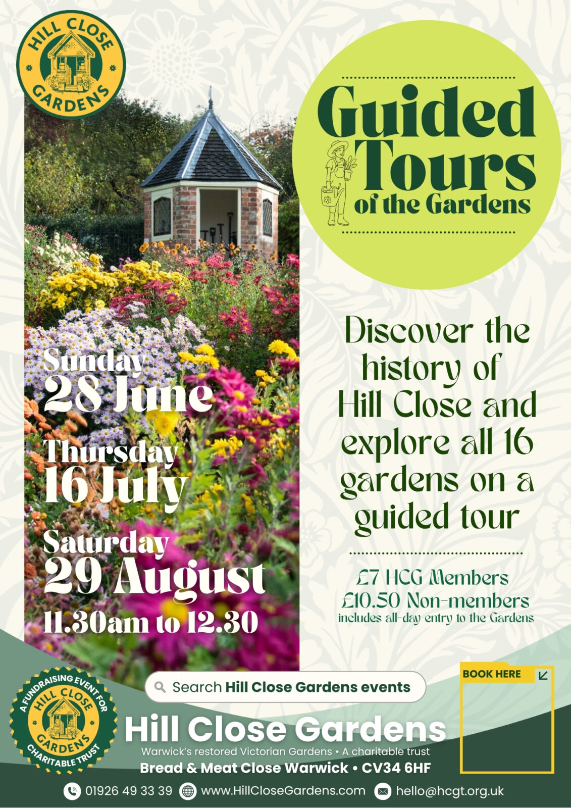 Guided Tours at Hill Close Gardens